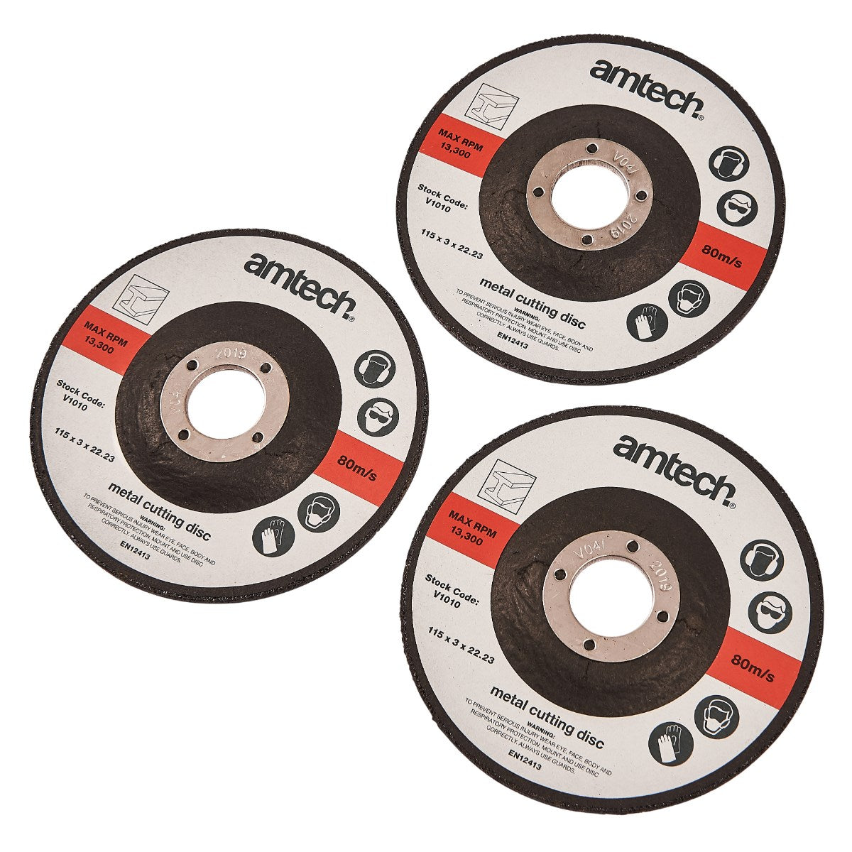 3pc 115mm metal cutting disc (V1010)